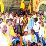 Gadag Rona MES Kannada Sangha Karnataka Rakshana Samithi Karnataka Rakshana Vedike Kurubara sangha Protest
