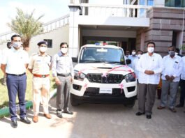 Gadag Police Scorpio Vehicle