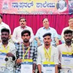 National College Students Win Medals at Bengaluru North University Athletics Championship