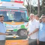 Mobile Hospital Inauguration Arbail Shivaram Hebbar under Shramika Sanjivini Scheme at Yellapur Uttara Kannada district