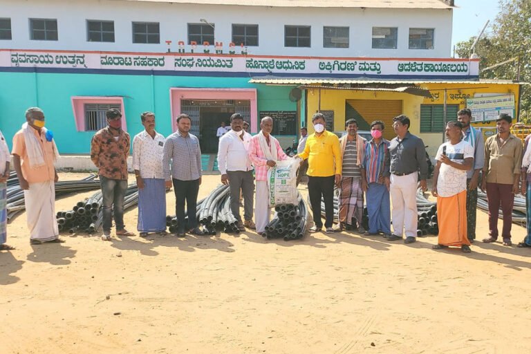 Honnali Davanagere Agriculture Sprinkler System M.P. Renukacharya