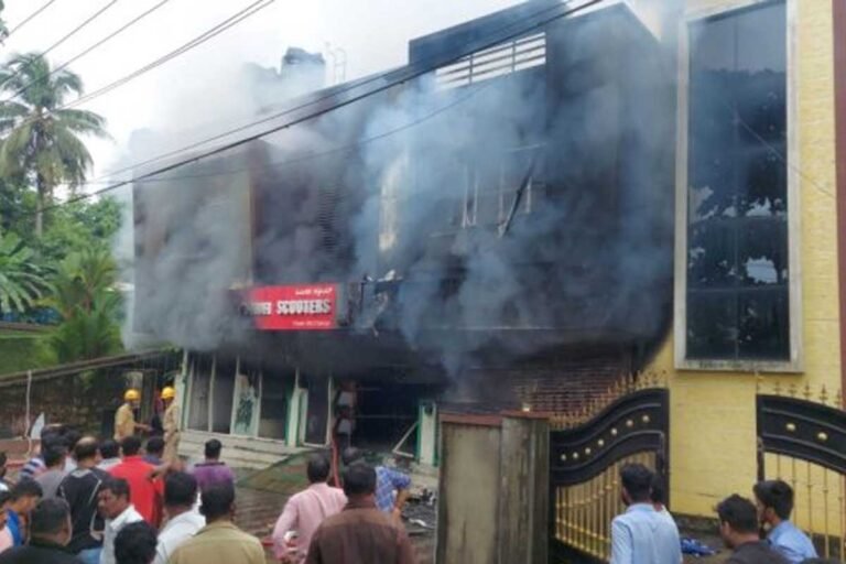 Mangalore Okinawa Show room fire accident