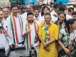 Karnataka Congress Protest against centre over Rice scheme Annabhagya