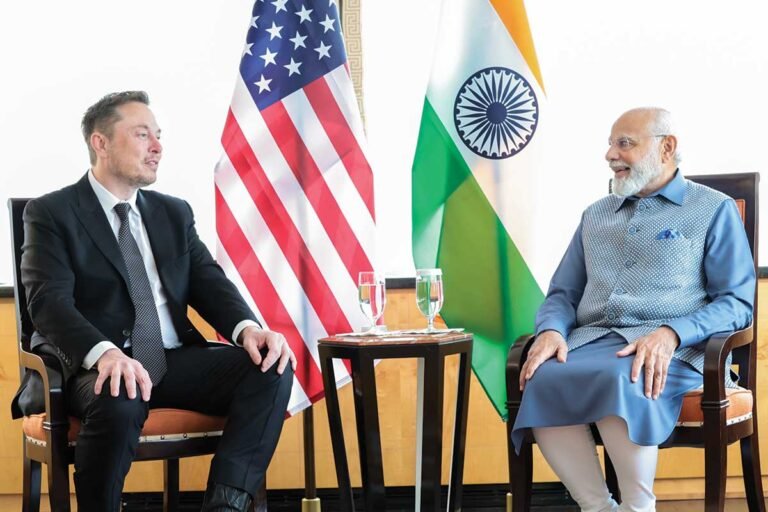 Tesla CEO Elon Musk Narendra Modi Meeting