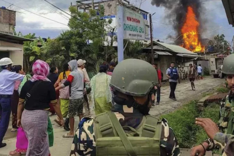 Manipur Violence firing