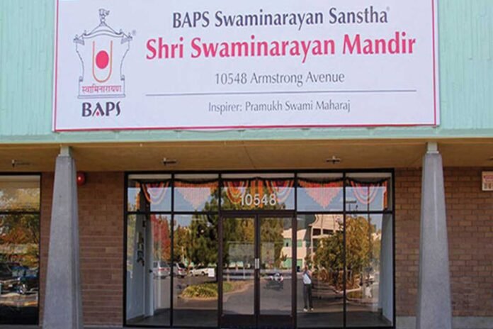 California BAPS Shri Swaminarayan Mandir Vandalised