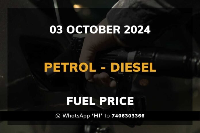 Petrol Diesel Price Karnataka-03 October 2024