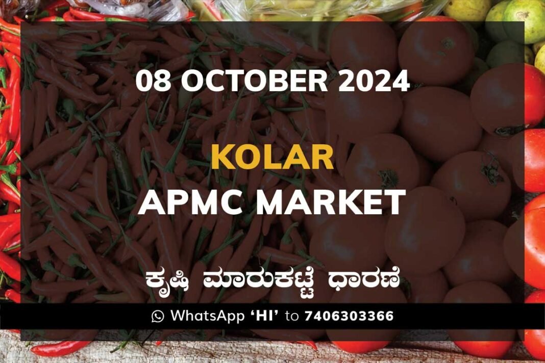 Kolar APMC Agriculture Market ಕೋಲಾರ ಕೃಷಿ ಮಾರುಕಟ್ಟೆ ಧಾರಣೆ