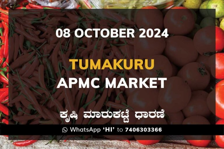 Tumakuru Tumkur APMC Agriculture Market ತುಮಕೂರು ಕೃಷಿ ಮಾರುಕಟ್ಟೆ ಧಾರಣೆ