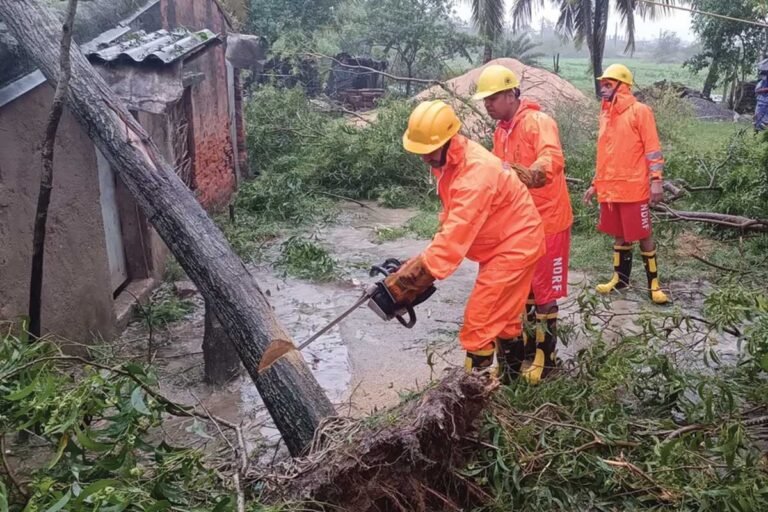Cyclone Dana Landfall Aftermath in Odisha and West Bengal