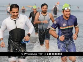 MP Tejasvi Surya in Iron Man Triathlon Championship Goa