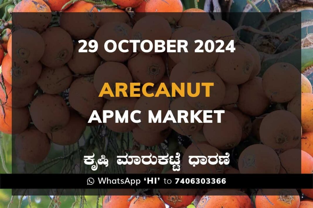 Arecanut Karnataka APMC Agriculture Market Daily Price Report ಅಡಿಕೆ ಕೃಷಿ ಮಾರುಕಟ್ಟೆ ಧಾರಣೆ