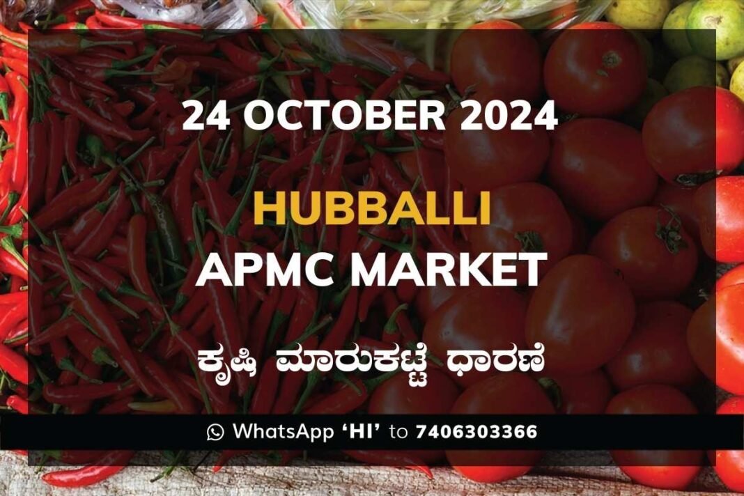 Hubballi APMC Agriculture Market Daily Price Report ಹುಬ್ಬಳ್ಳಿ ಕೃಷಿ ಮಾರುಕಟ್ಟೆ ಧಾರಣೆ