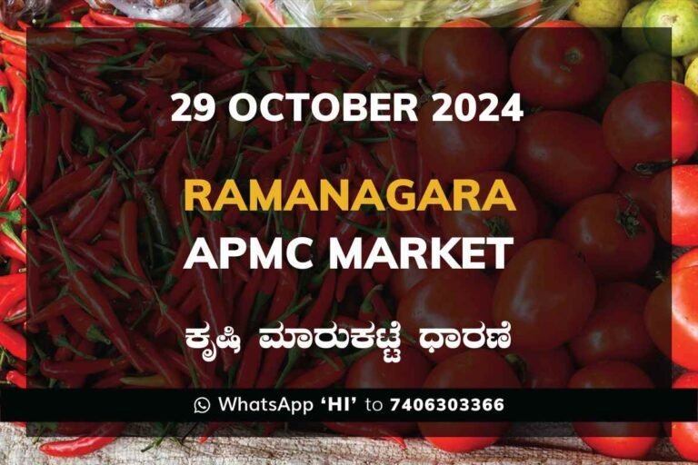 Ramanagara APMC Agriculture Market Daily Price Report ರಾಮನಗರ ಕೃಷಿ ಮಾರುಕಟ್ಟೆ ಧಾರಣೆ