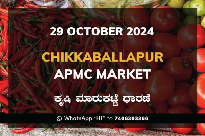 APMC Market (77) Chikkaballapur APMC Agriculture Market Daily Price Report ಚಿಕ್ಕಬಳ್ಳಾಪುರ ಕೃಷಿ ಮಾರುಕಟ್ಟೆ ಧಾರಣೆ