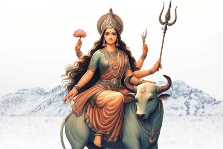 Shailaputri Puja on the first day of Navratri