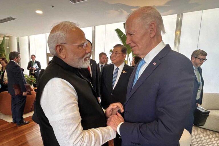 Narendra Modi Joe biden Rio de Janeiro G20 Summit
