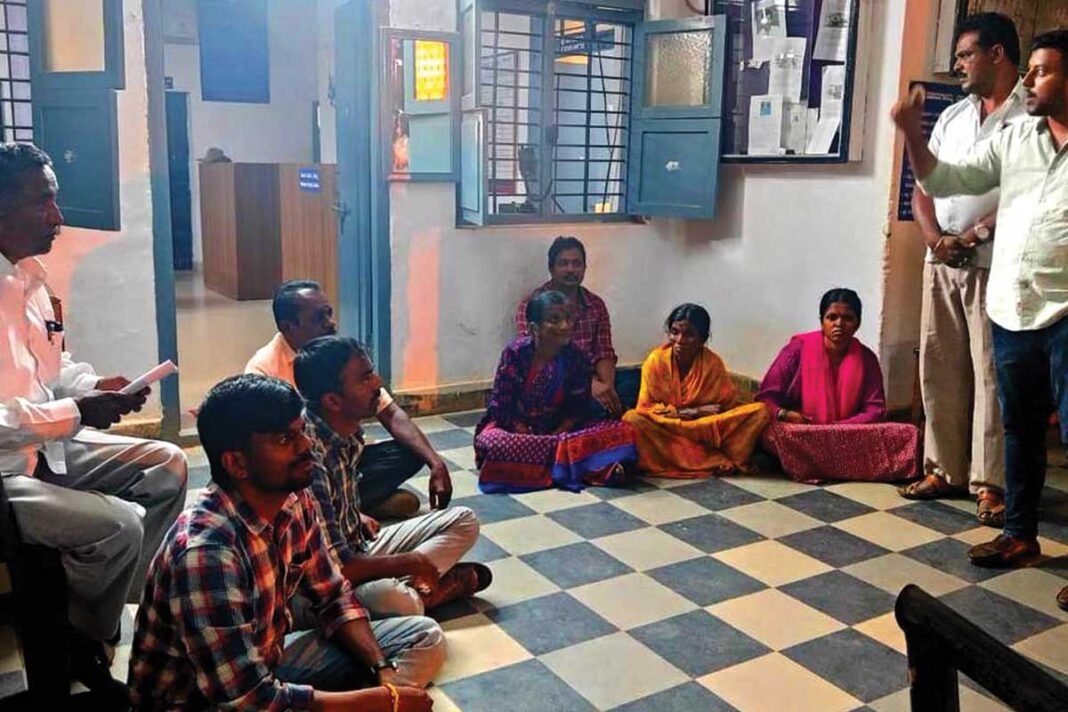 Devanahalli Vijayapura Police complaint Protest