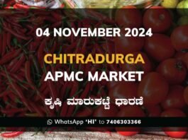 Chitradurga APMC Agriculture Market Daily Price Report ಚಿತ್ರದುರ್ಗ ಕೃಷಿ ಮಾರುಕಟ್ಟೆ ಧಾರಣೆ