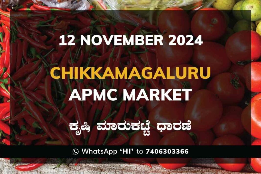 Chikkamagaluru APMC Agriculture Market Daily Price Rate List ಚಿಕ್ಕಮಗಳೂರು ಕೃಷಿ ಮಾರುಕಟ್ಟೆ ಧಾರಣೆ