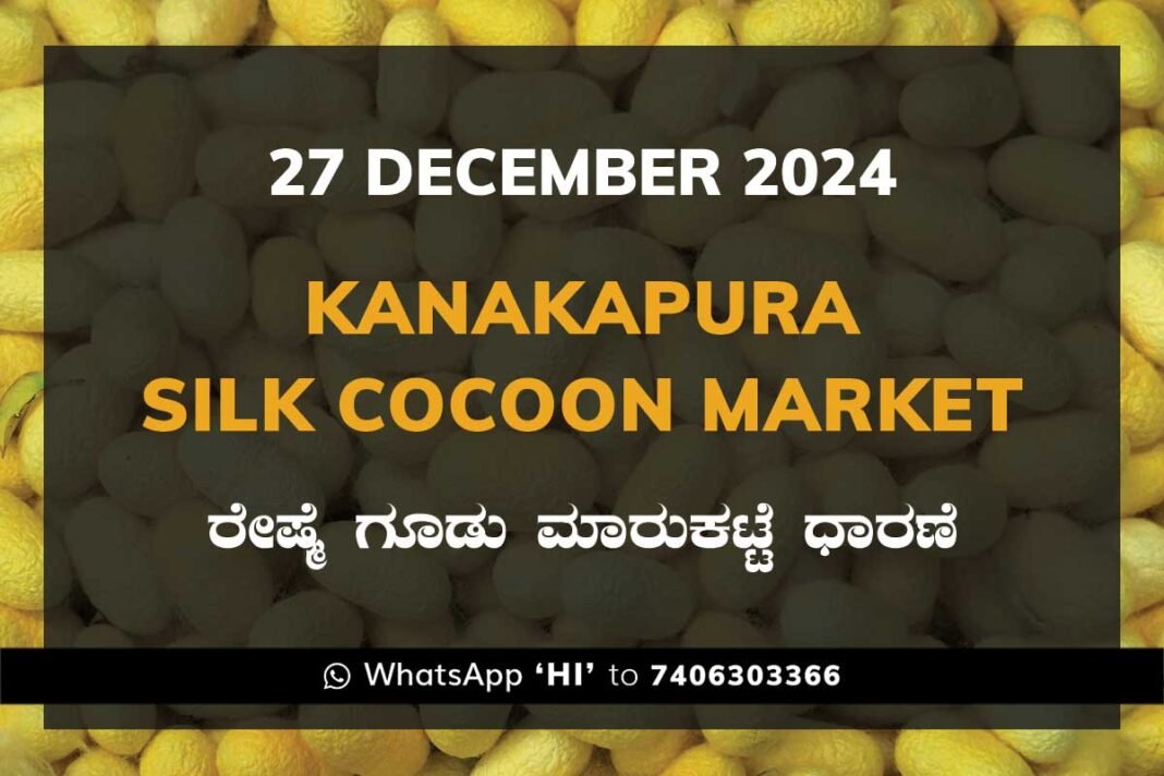 Kanakapura Silk Cocoon Market ಕನಕಪುರ ರೇಷ್ಮೆ ಗೂಡು ಮಾರುಕಟ್ಟೆ ಧಾರಣೆ