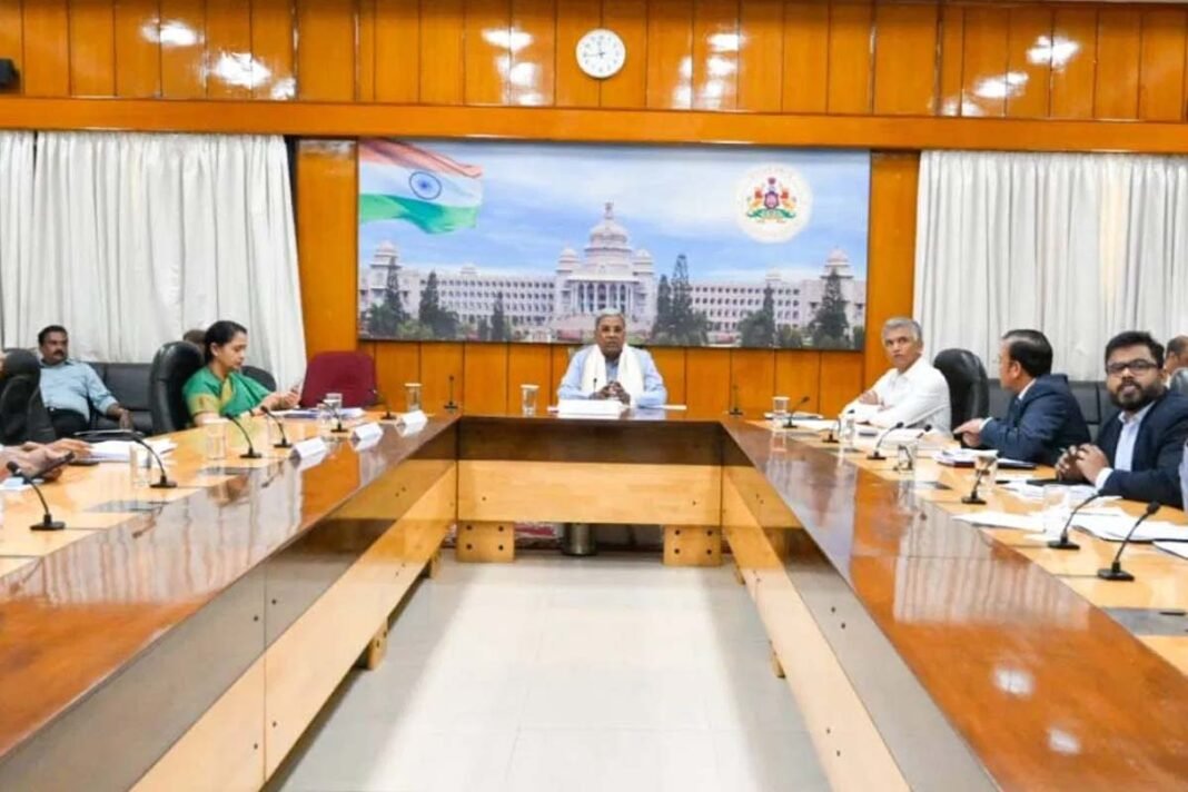 Chief Minister Siddaramaiah, in a progress review meeting of the revenue department