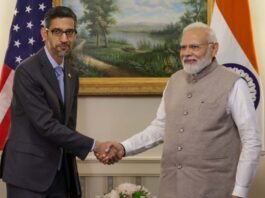 Sundar Pichai and PM Modi