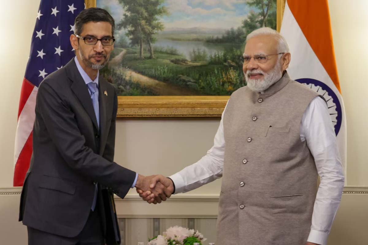 Sundar Pichai and PM Modi