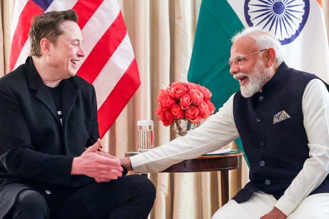 Prime Minister Modi and Elon Musk