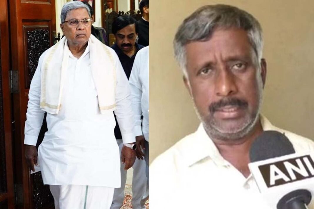 Siddaramaiah and Snehamayi Krishna