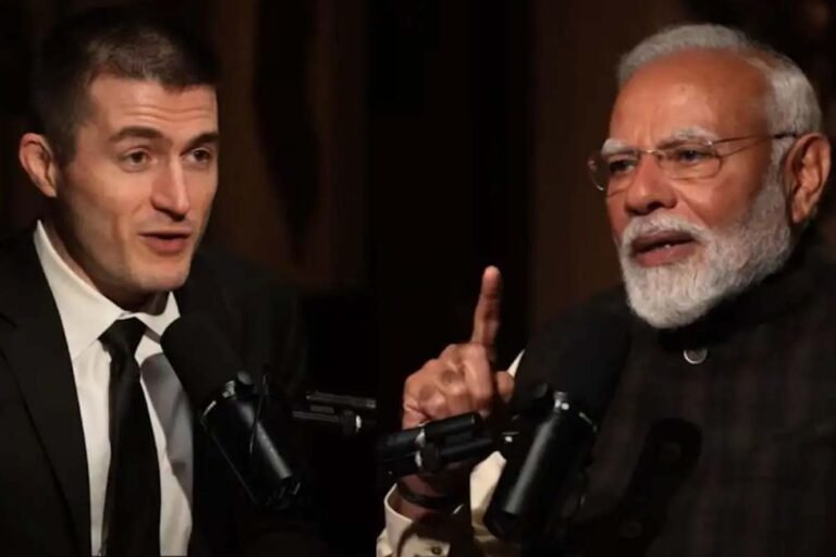 Narendra Modi and Lex Friedman