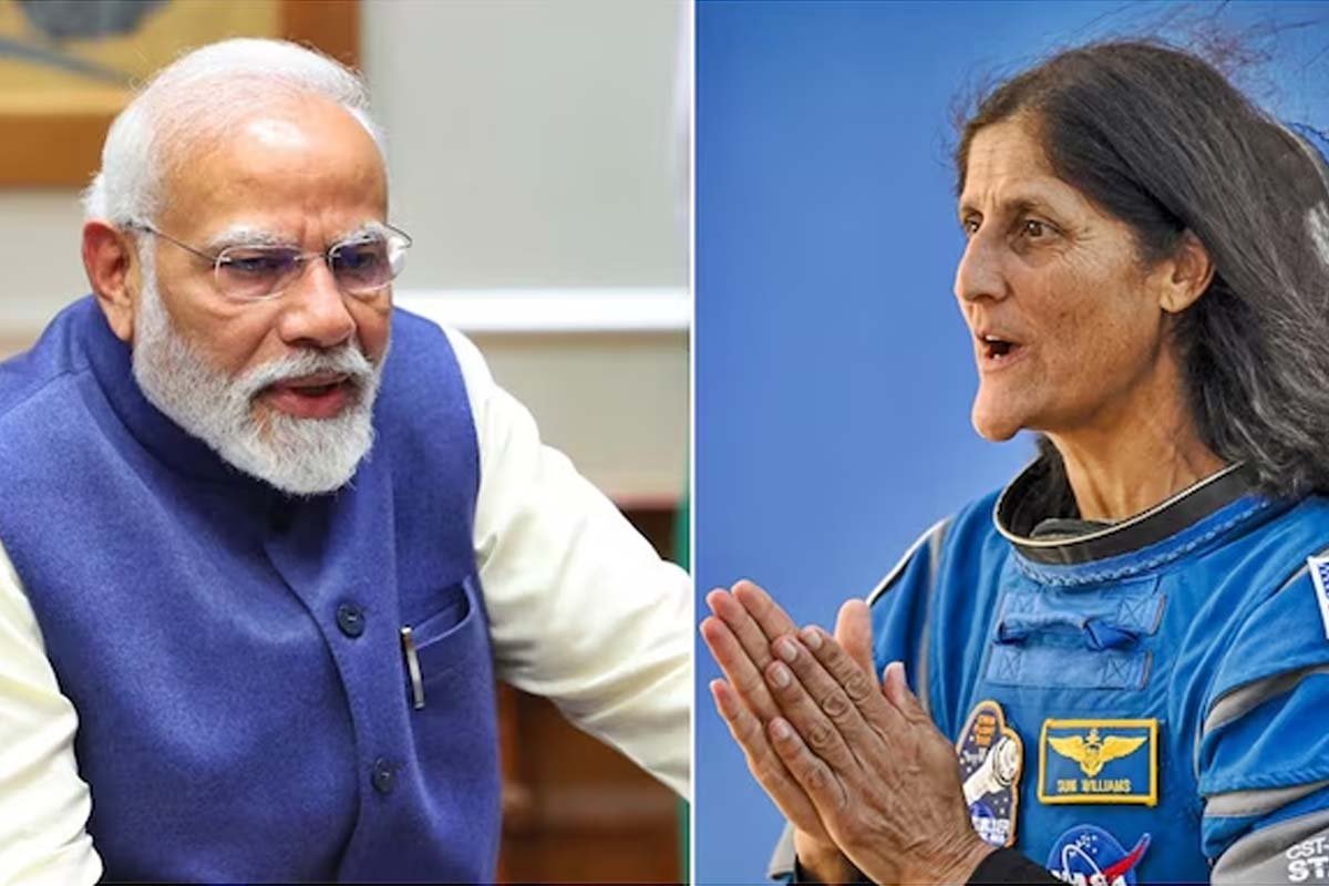 Narendra Modi and Sunita Williams