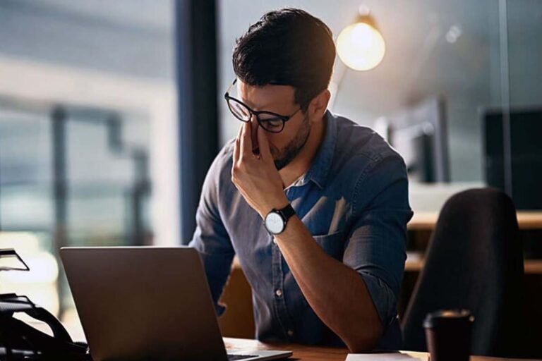 Eye strain from digital screens