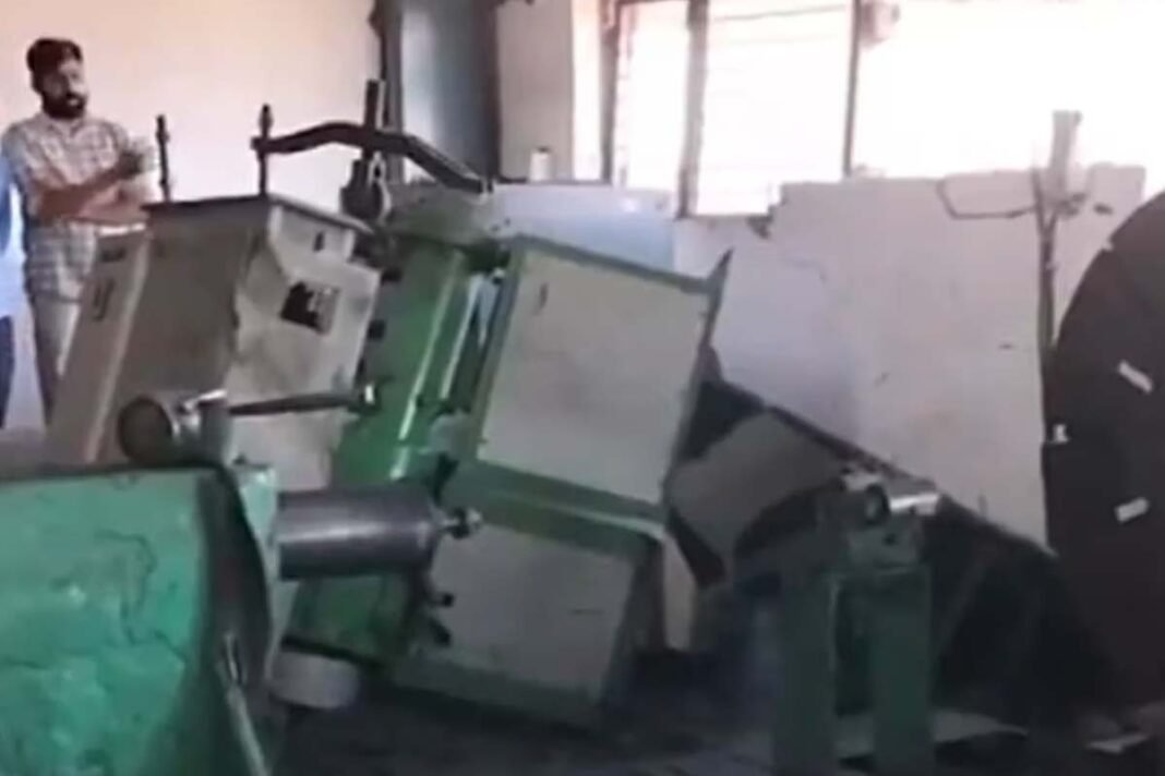 Boiler explosion in paper mill