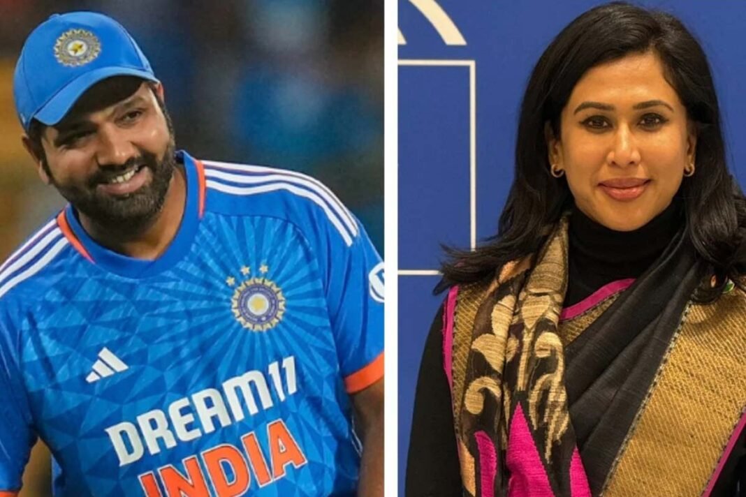 Rohit Sharma and Shama Mohammed