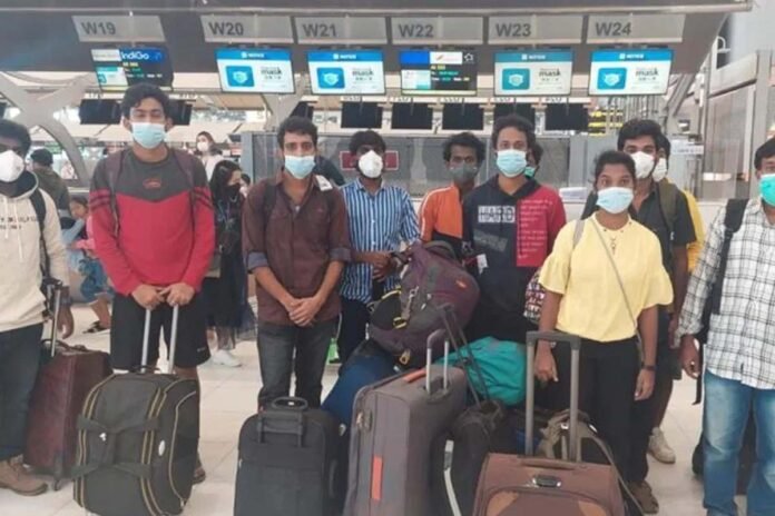 Indians stranded in Myanmar rescued Indians stranded in Myanmar rescued