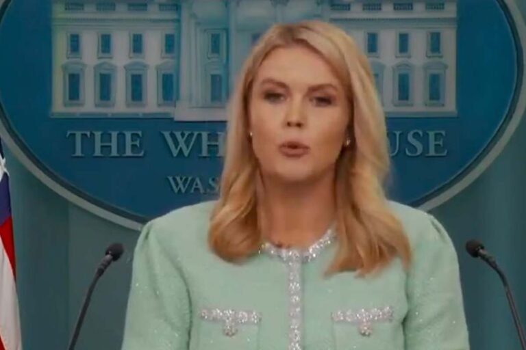 White House Press Secretary Caroline Leavitt