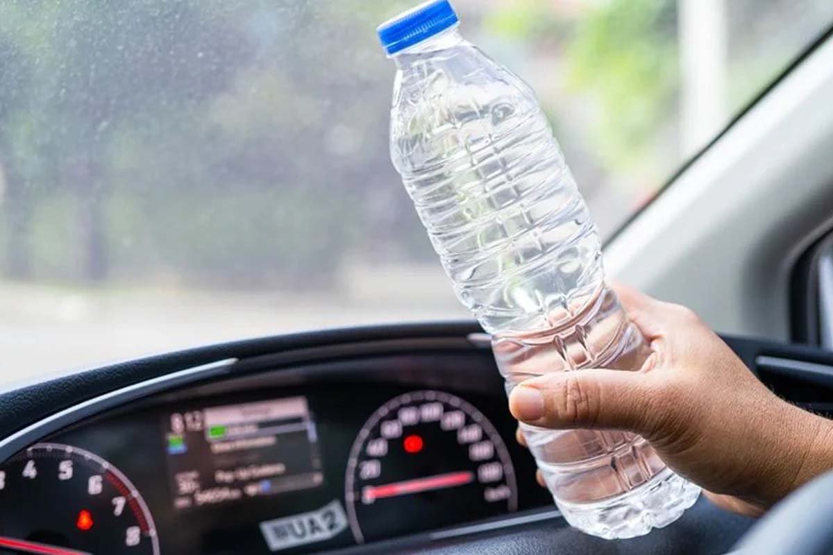 Not drink old water in the car