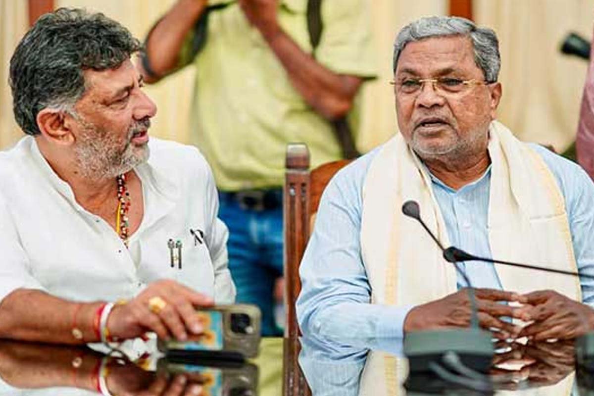 DCM DK Shivakumar and CM Siddaramaiah DCM DK Shivakumar and CM Siddaramaiah