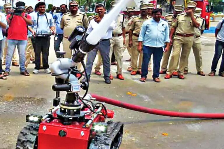 Fire Department Introduces Robotic Firefighters