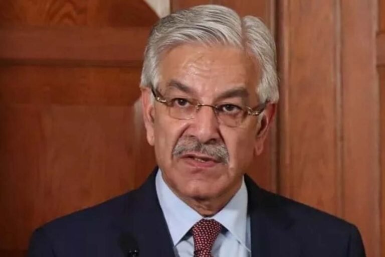 Pakistan's Defense Minister Khawaja Asif