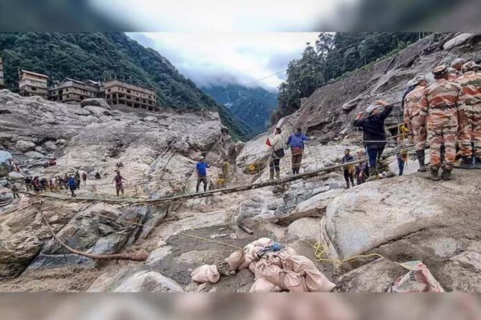Severe flooding in North Sikkim