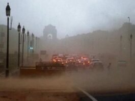 New Delhi High temperature Dust Storm Storm