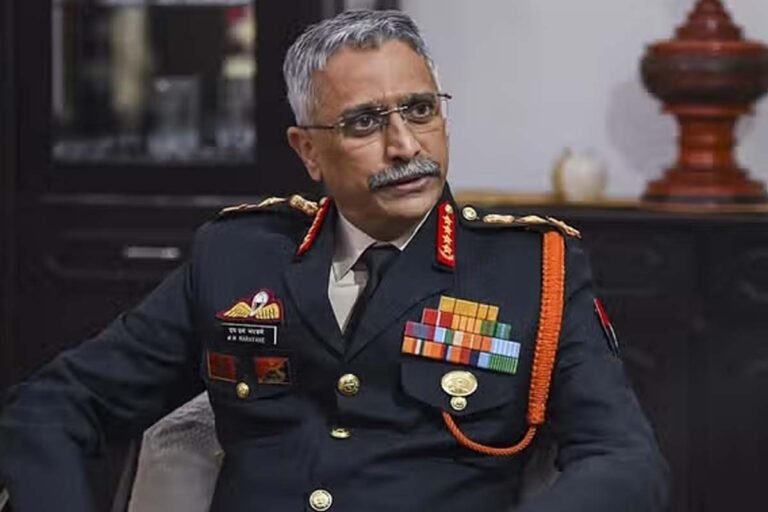 former Indian Army Chief Manoj Mukund Naravane