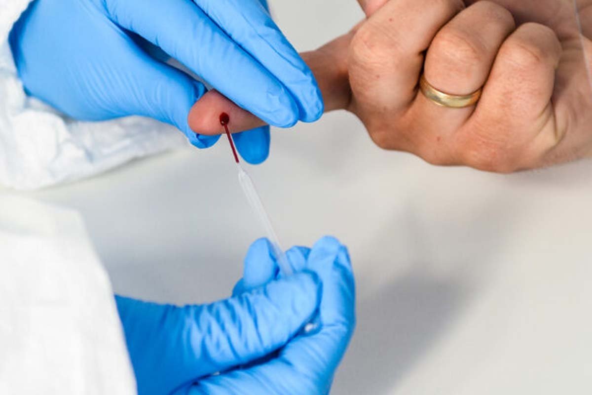 Blood test without needle Blood test without needle