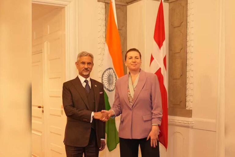Indian External Affairs Minister S. Jaishankar and Danish Prime Minister Mette Frederiksen