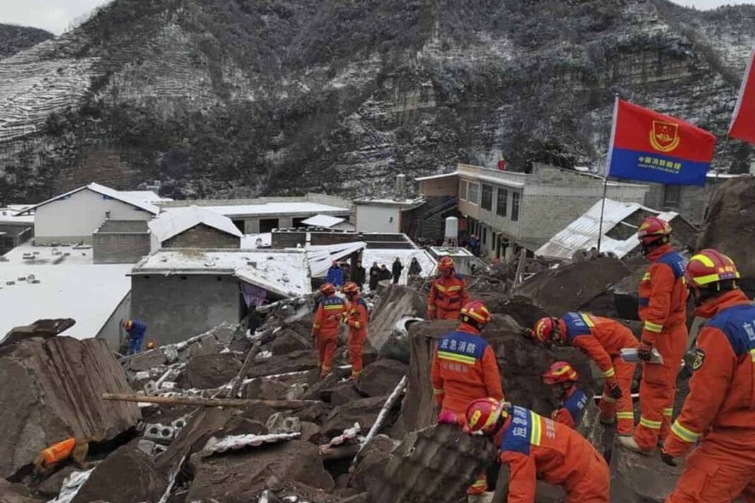 Landslide in southwest China