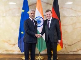 Indian Foreign Minister S. Jaishankar and German Foreign Minister Johannes Waddefull