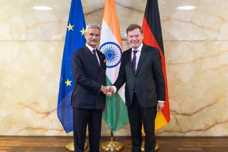 Indian Foreign Minister S. Jaishankar and German Foreign Minister Johannes Waddefull
