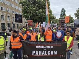 Response to Pahalgam attack: Indians hold peaceful march in Stuttgart